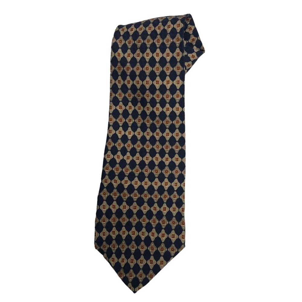 Vintage 80s Guess Multicolored Print Silk Tie